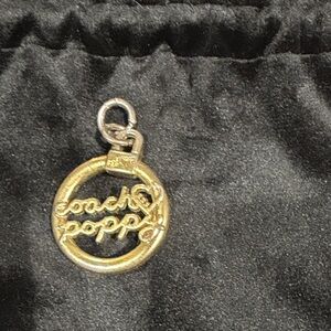 Coach Poppy Charm or necklace pendant with heart.